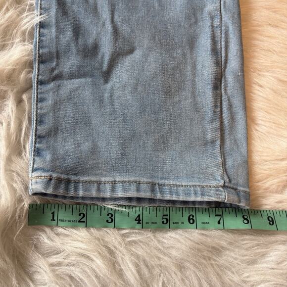 Nine West Jeans Women's 14 Blue Light Wash Denim Slim Straight Leg High Rise - Picture 9 of 9